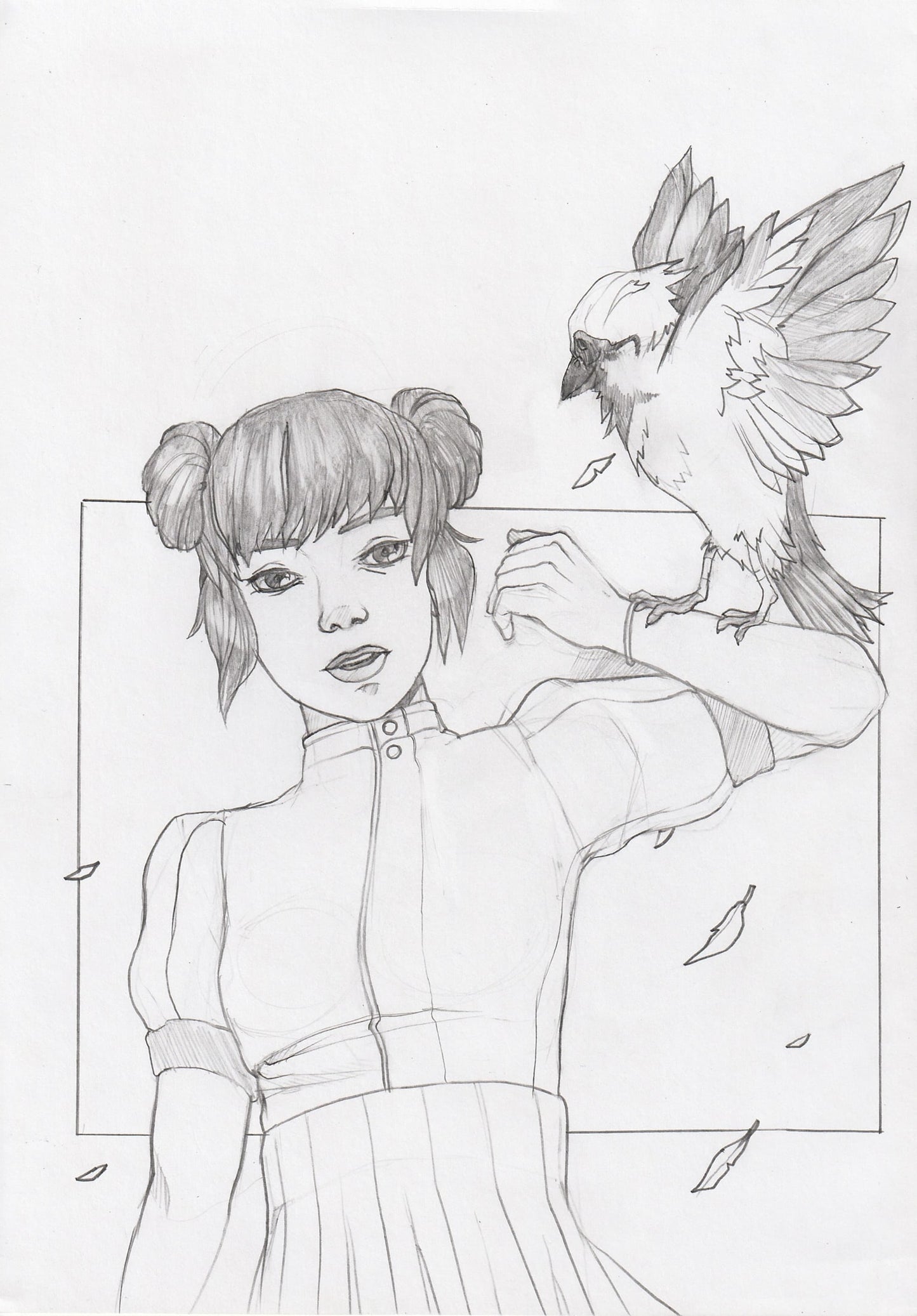Print - Mint with the bird
