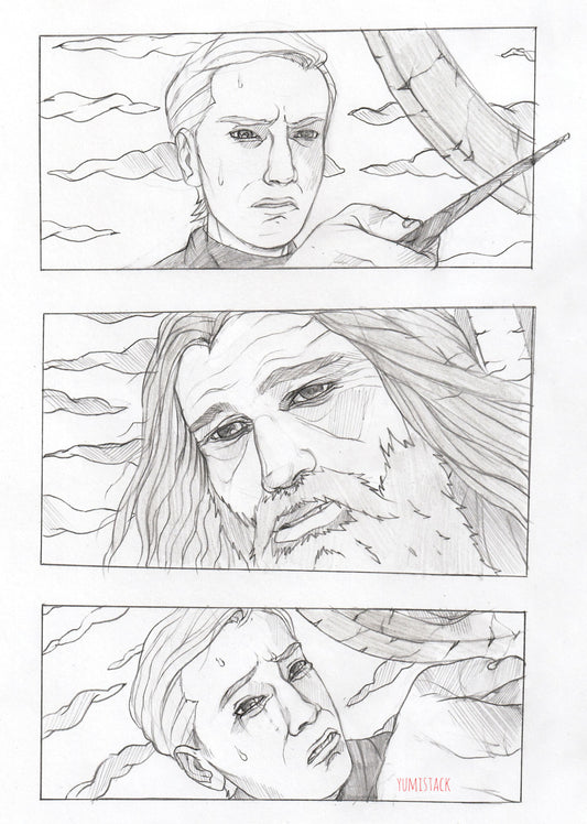 Print - Draco & Dumbledore in my style