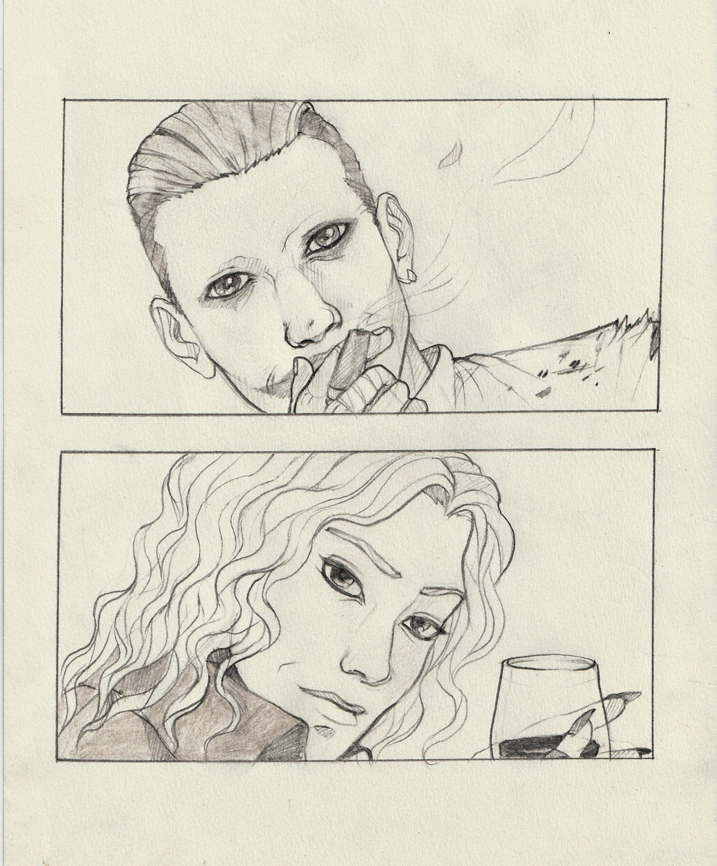 Sketch - Joker and Harley in my style