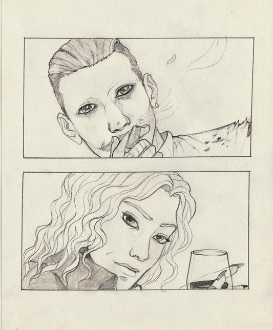 Sketch - Joker and Harley in my style